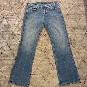 7 For All Mankind Light Blue Straight Leg Jeans